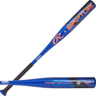 New Rawlings Raptor Bb Sb Usa 2 5 8 Bat 11868-raptor