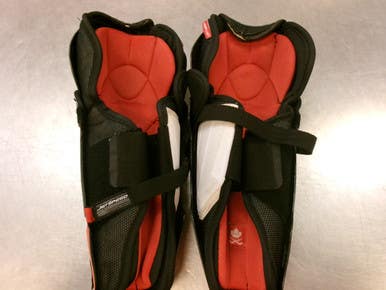 Used Ccm Ft475 Junior Shin Guards Black 12" 11339-s000202376