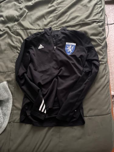 Black Women's Medium Adidas Quarter Zip Trevian SC (Used)