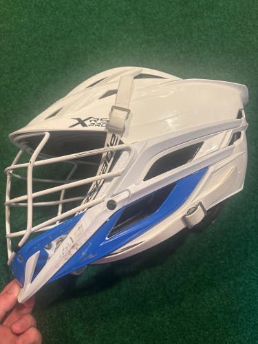 White & Blue Adult Cascade XRS Pro Helmet (Used) OSFM