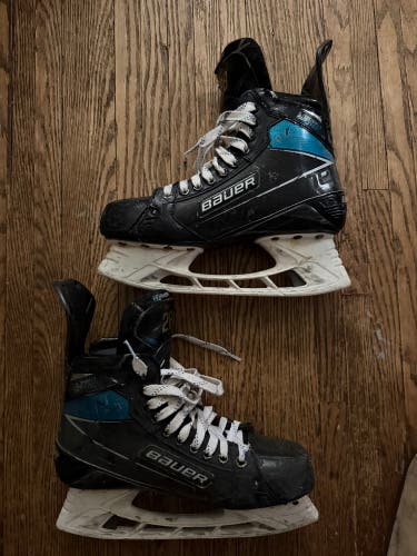 Blue 2020 Bauer Supreme Ultrasonic Hockey Skates Regular Width Pro Stock 10 (Used)