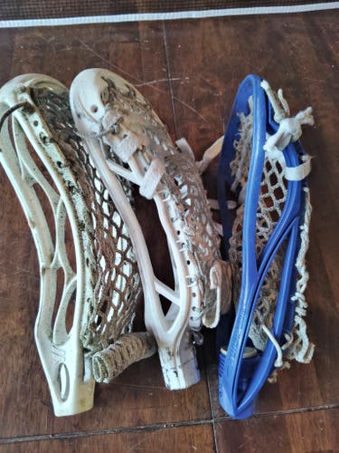 Strung Lacrosse Heads (4) Warrior, Brine, STX, ECD, Maverik