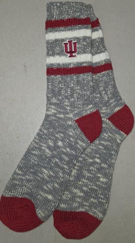Mens NCAA INDIANA HOOSIERS Alpine Crew Socks LARGE New