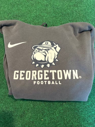 Gray Georgetown Football Nike Sweatshirt (Used) | XL