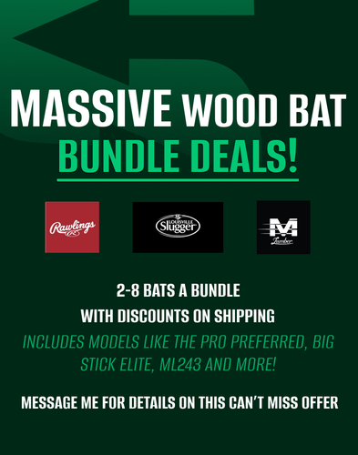 Wood Baseball Bat Bundle Promotion! *SEE DESCRIPTION FOR DETAILS*