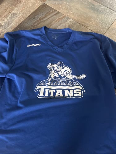 NJ Titans Nahl Blue XL Men's Bauer Jersey (Used)