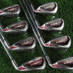 Callaway Diablo Edge Irons Set 4-PW + AW/GW Uniflex Junior / Ladies Cut (-2”) RH