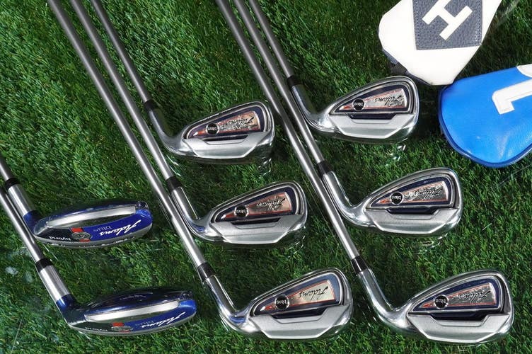 Adams Blue 3H,4H,5-PW Hybrid Combo Iron Set 55g Regular Graphite RH ~ Nice!!