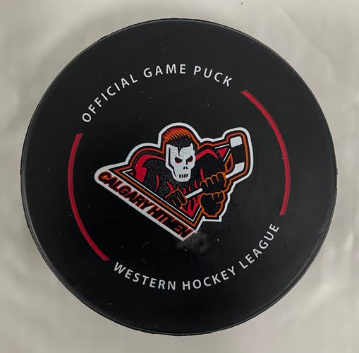 Calgary Hitmen puck WHL
