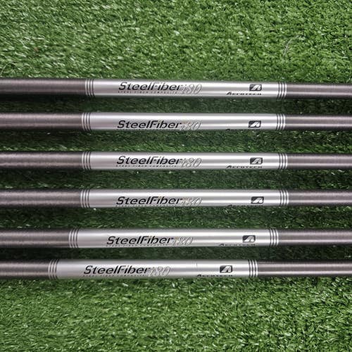 Aerotech Steelfiber i80 Regular Flex Iron Shaft Set Pulls 6Pc .370 35"-38" 5-PW