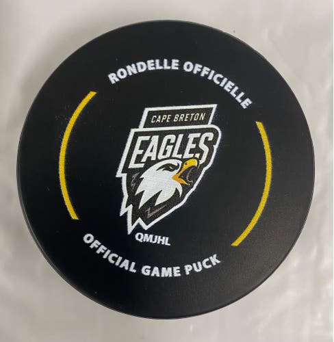 Cape Breton Eagles puck QMJHL