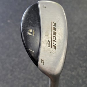 Used Taylormade Rescue Mid Mens Hybrid Club Rh 4 Hybrid 11849-s000040974