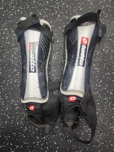 Used Lotto Soccer Shin Guards Adult Black And Grey Senior 11849-s000041047