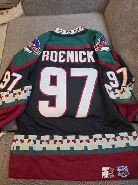 Starter Jeremy Roenick Pro Style Phoenix Coyotes Jersey Size Adult Medium