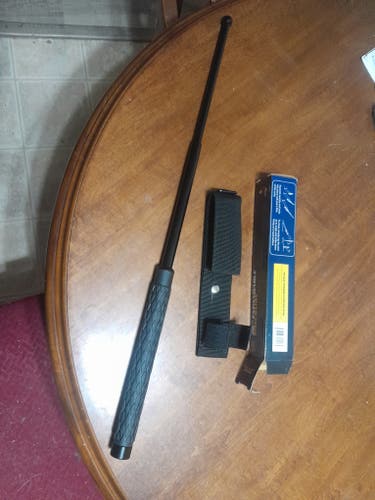 expandable impact baton/weapon and sheath ,self defense, police baton/stick 26"
