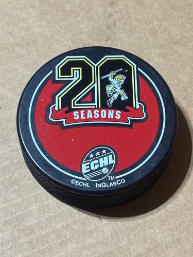 Johnstown Chiefs 20th Anniversary ECHL Hockey Puck