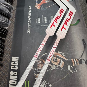 2 PACK | P31 | 24" NEW! Senior True HZRDUS Smoke Regular Goalie Stick Paddle Pro Stock (New)