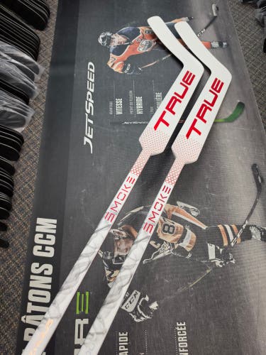 2 PACK | P31 | 24" NEW! Senior True HZRDUS Smoke Regular Goalie Stick Paddle Pro Stock (New)
