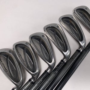 Wilson Fatshaft Iron Set 5-PW+SW Senior Graphite Mens RH No 9 iron