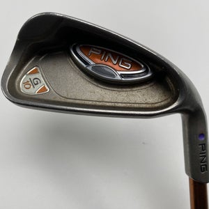 Ping G10 Single 6 Iron Purple Dot 1.5* Flat TFC 129 I Soft Regular Senior RH