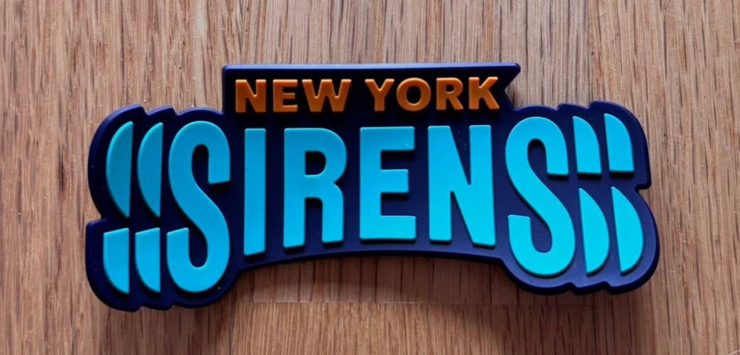 Pro Stock New York Sirens Hockey 3D Helmet Sticker (NEW)
