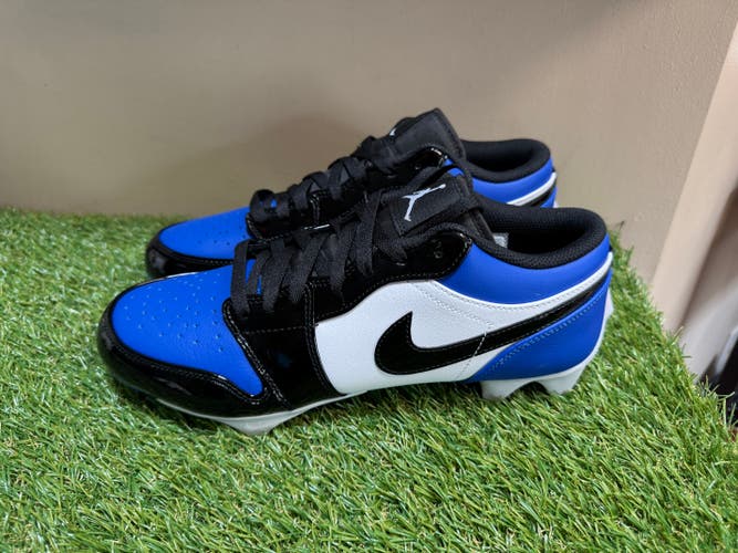 Nike Air Jordan 1 Low TD Royal Blue Black Football Cleats FJ6245-401 Mens 10 NEW