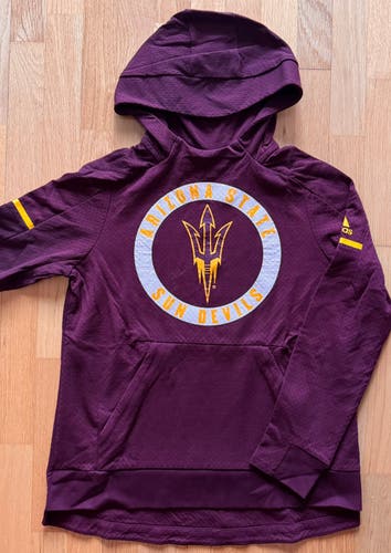 Pro Stock NCAA Arizona Sun Devil Hockey (ASU) Adidas Hoodie - Size L (NEW)