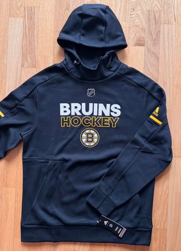 Pro Stock NHL Boston Bruins Hockey Adidas Hoodie - Size M (NEW)