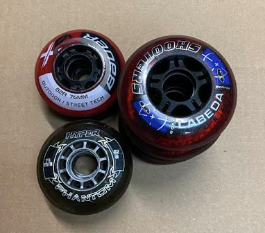 Used Inline Skate Wheels Size 76mm & 80mm