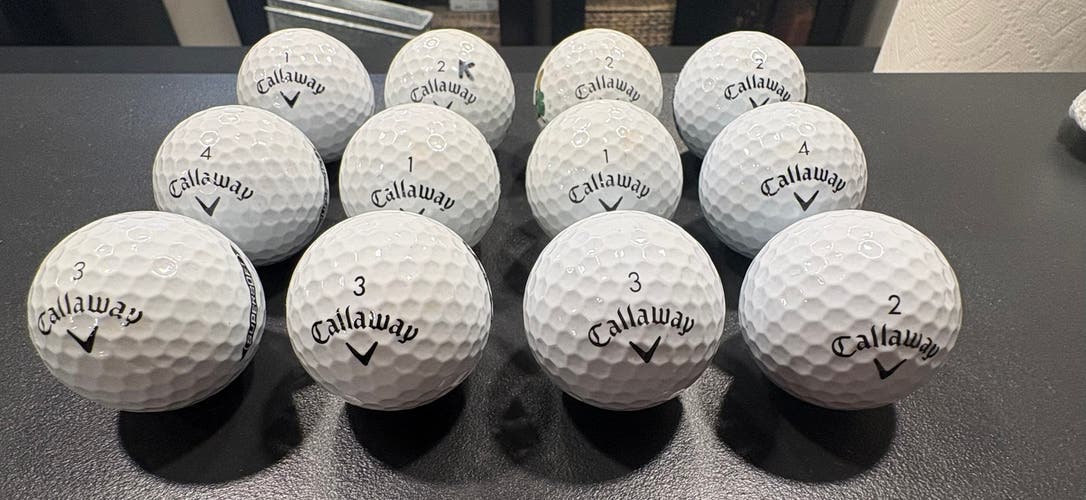 Callaway Supersoft Balls 12 Pack (1 Dozen) (Used)