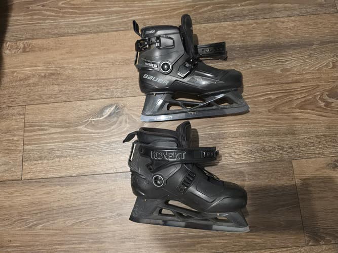 Bauer Konekt 2 Hockey Goalie Skates Regular Width Size 4 (Used)