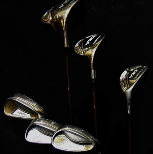 ADAMS IDEA IRONS DRIVERS SET 6 FLEX: WOMAN LENGTH: (7) 37 (D) 44 IN RIGHT HANDED