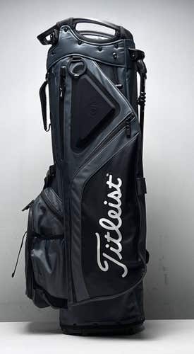 Titleist Players 5 Stand Bag Gray Black 5-Way Divide Dual Strap Golf Bag