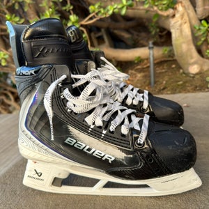 Black/White 2025 CUSTOM Bauer Vapor Flylite Hockey Skates 7 LEFT 7 1/4 RIGHT (Used)