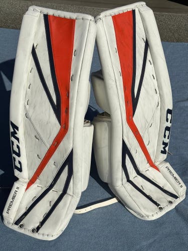 36" 2022 CCM Premier II Pro Goalie Leg Pads Pro Stock (Used)