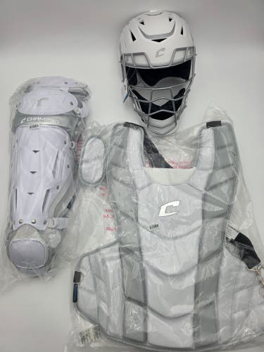 Champro Optimus Pro Fastpitch Catcher’s Kit White Ages 12+ (New)