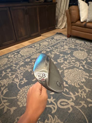 Men's 2014 Titleist Vokey SM5 Tour Chrome Right Handed Wedge Regular Flex 58 Degree (Used)