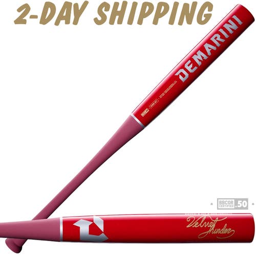 NEW | 2027 Demarini 31"/28 oz Velvet Thunder D38 Maple Comp BBCOR Baseball Bat | 1-Yr Warranty