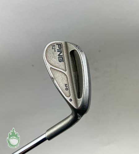 Used Right Handed Ping Black Dot M/B Wedge 52* Wedge Flex Steel Golf Club