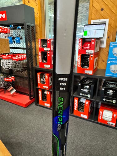 Intermediate Sher-Wood CODE Encrypt Pro Right Handed Hockey Stick 55 Flex (New) - multiple patterns