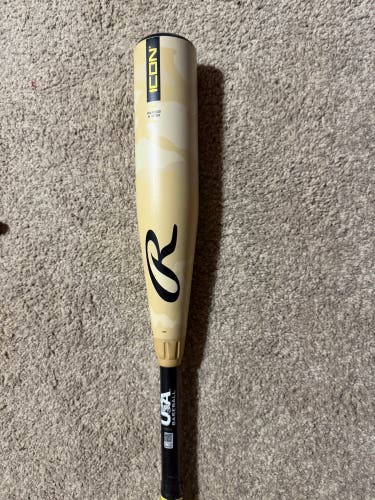 2025 Rawlings Icon Composite USABat Certified Bat (-10) 17 oz 27" (Used)