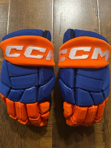 Edmonton Oilers Pro Stock CCM HGQL Gloves 13" (Used) affiliate Bakersfield Condord