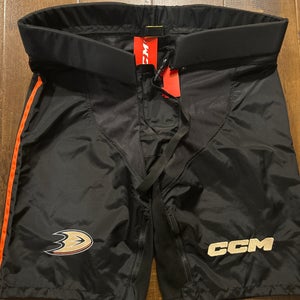 Anaheim Ducks Black Large CCM PPPTK Pant Shell Pro Stock (New)