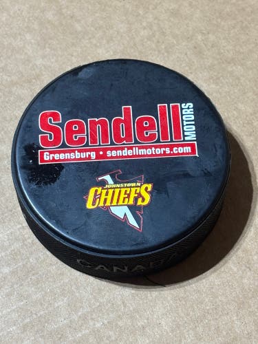 Johnstown Chiefs ECHL Souvenir Hockey Puck