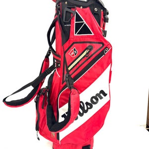 Used Wilson Exo Carry Tour Bag Mens Stand Bag Red 11860-s000310679