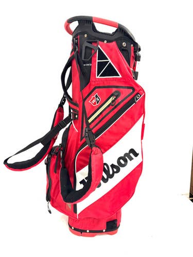 Used Wilson Exo Carry Tour Bag Mens Stand Bag Red 11860-s000310679