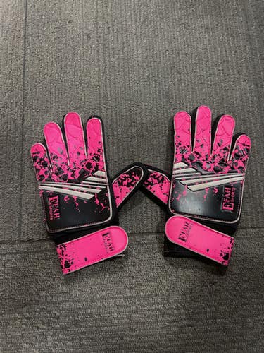 Used Efah Soccer Goalie Gloves Soccer Goalie Gloves Pink 6 11614-s000238568