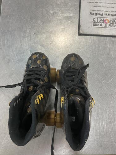 Used Rollerderby Roller Blades Senior Roller Quad Skates Black Adjustable 11614-s000238549