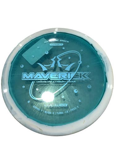 Used Dynamic Discs Lucid Ice Maverick Disc Golf Driver Teal 11347-s000271046