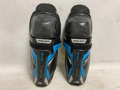 Used Bauer Vapor Youth Shin Guards Black 8" 11855-s000205712